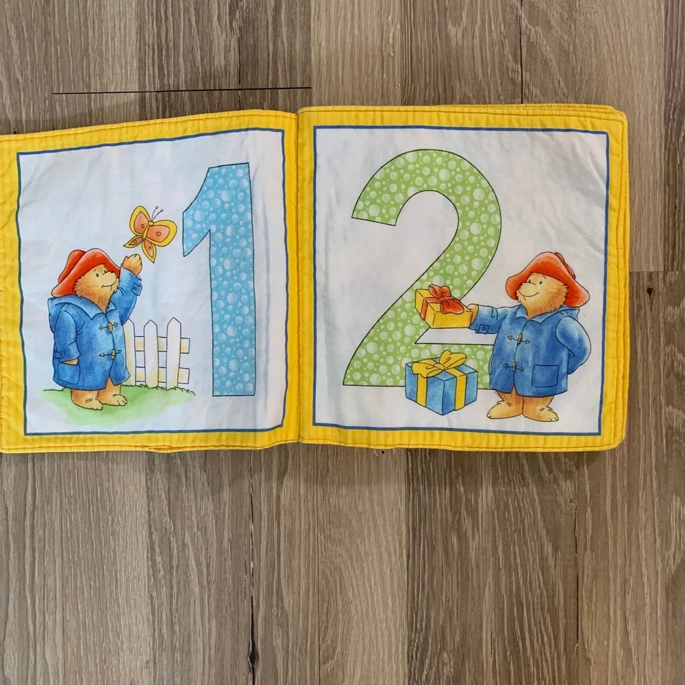 Vintage Soft Fabric Baby Books Lot of 3 Noahs Ark Mother‎ Goose Paddington Bear